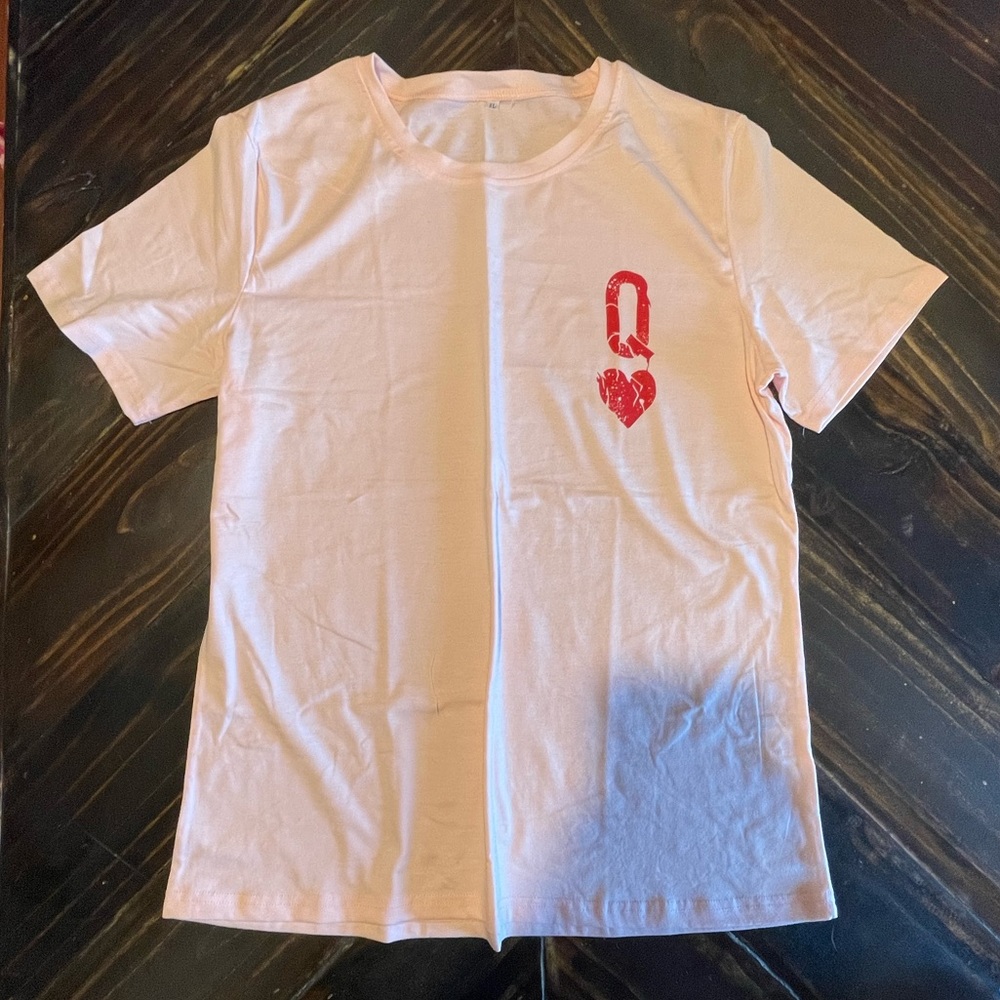 Queen of hearts valentine shirt